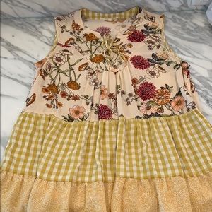 Flouncy tank with beautiful fall colors!